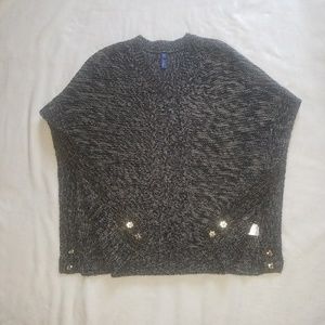 Sleeveless Sweater Poncho